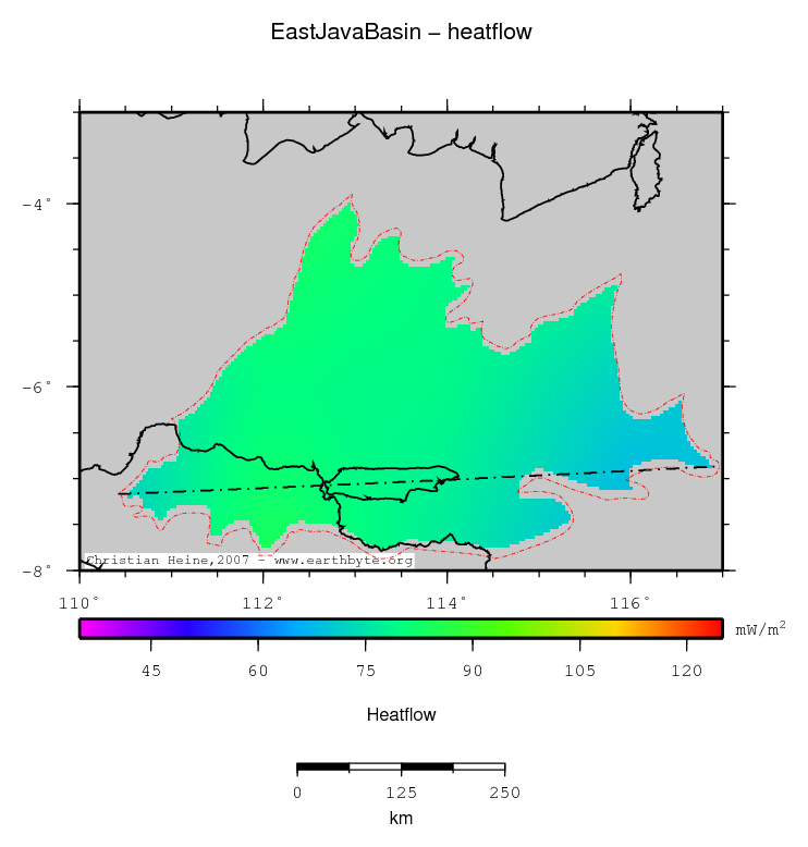 East Java Basin location map