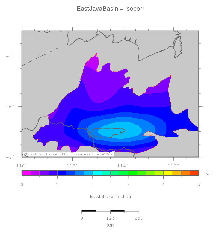 East Java Basin location map