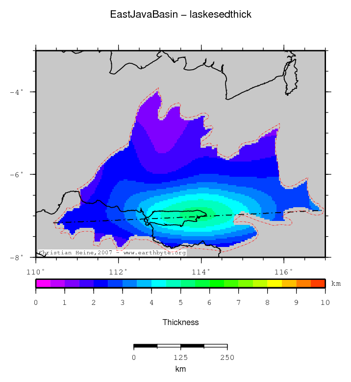 East Java Basin location map