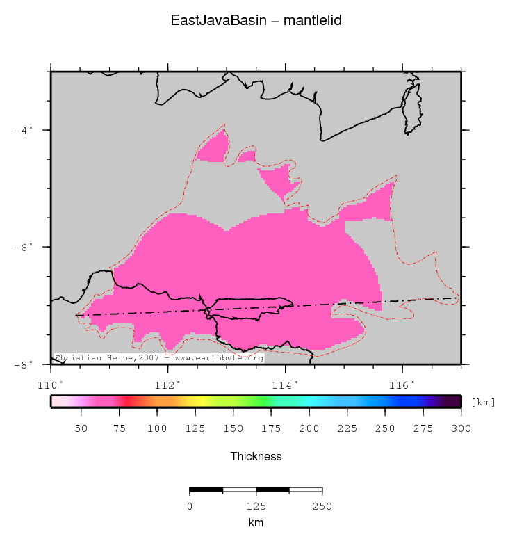 East Java Basin location map