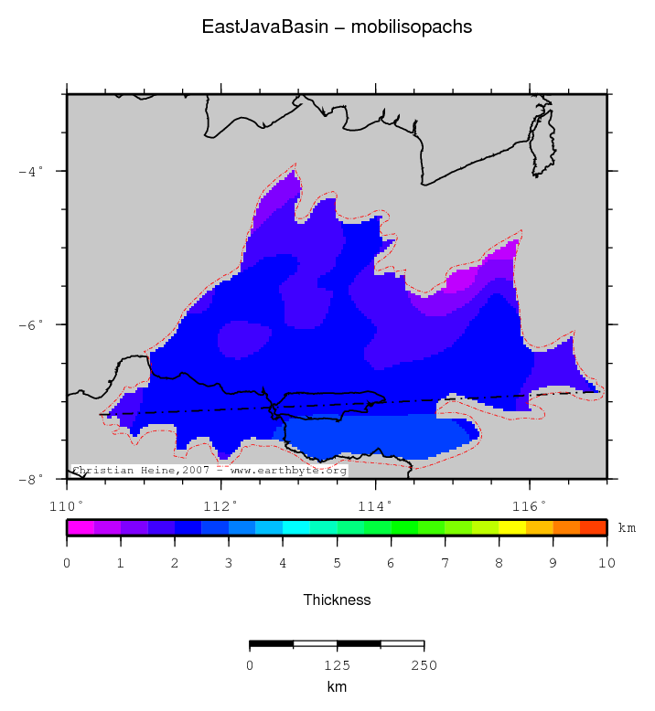 East Java Basin location map