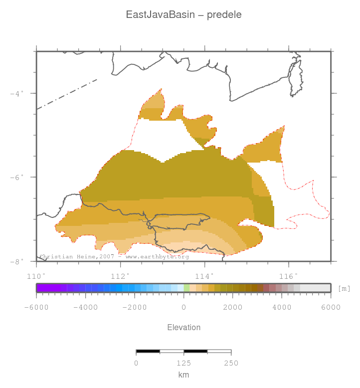 East Java Basin location map