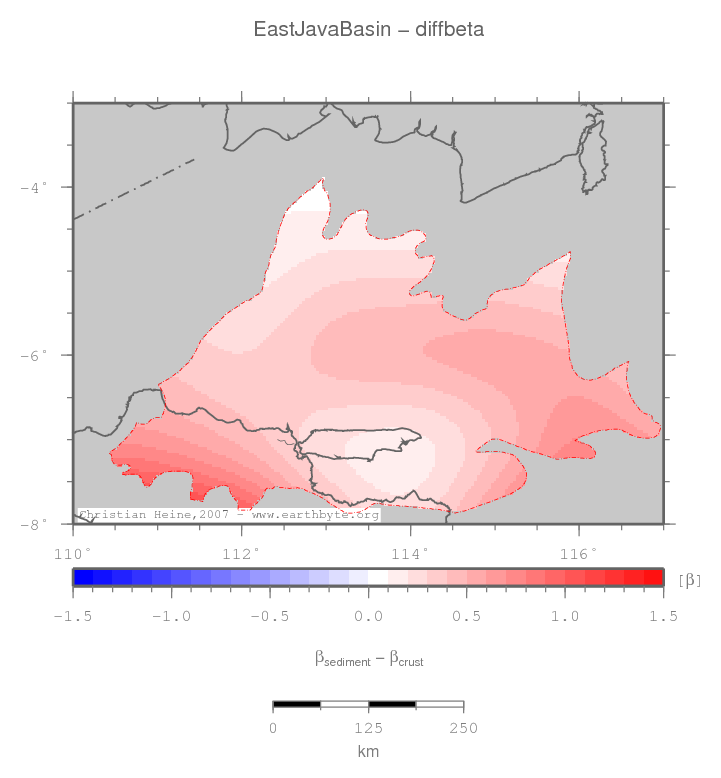 East Java Basin location map