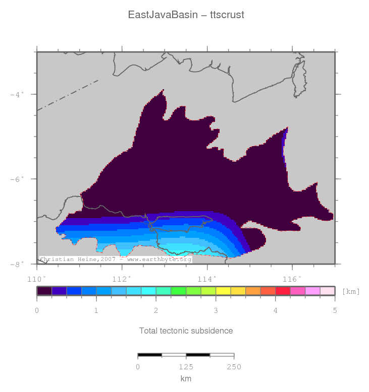 East Java Basin location map