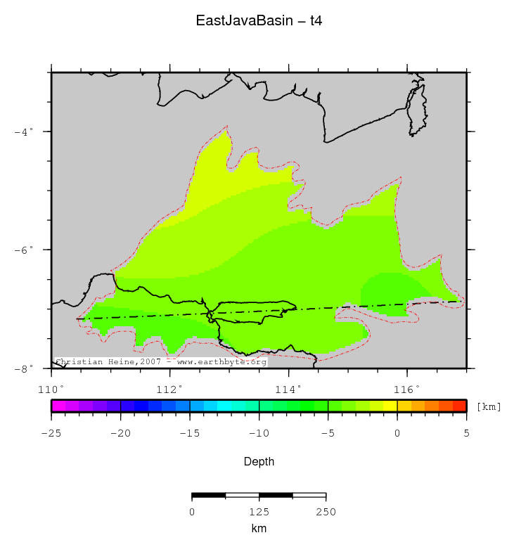 East Java Basin location map