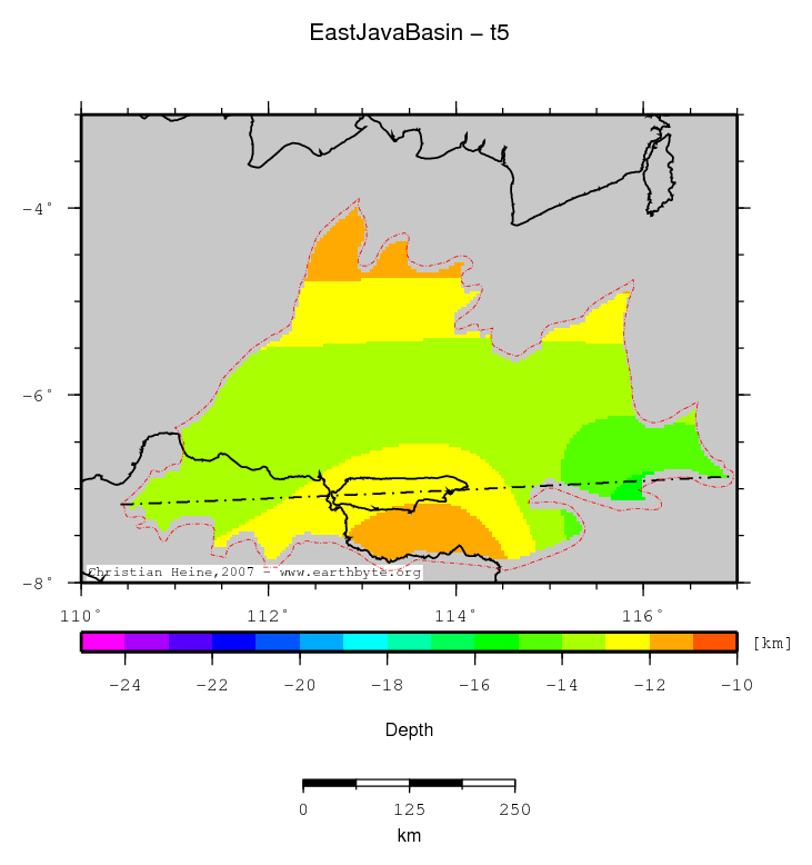 East Java Basin location map