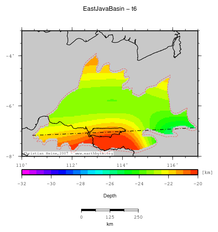 East Java Basin location map