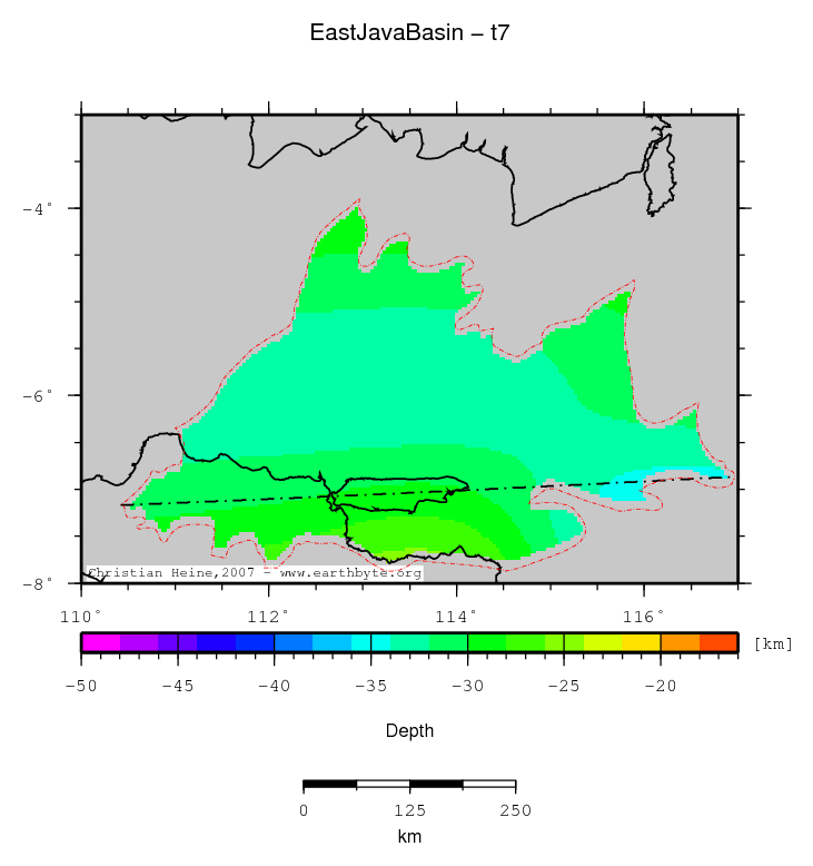 East Java Basin location map