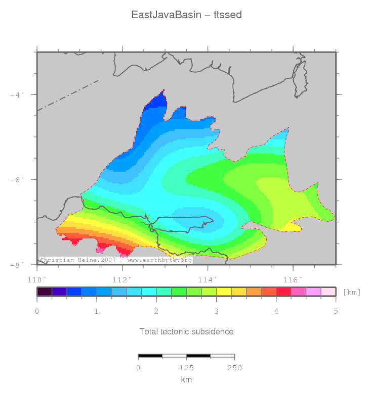 East Java Basin location map