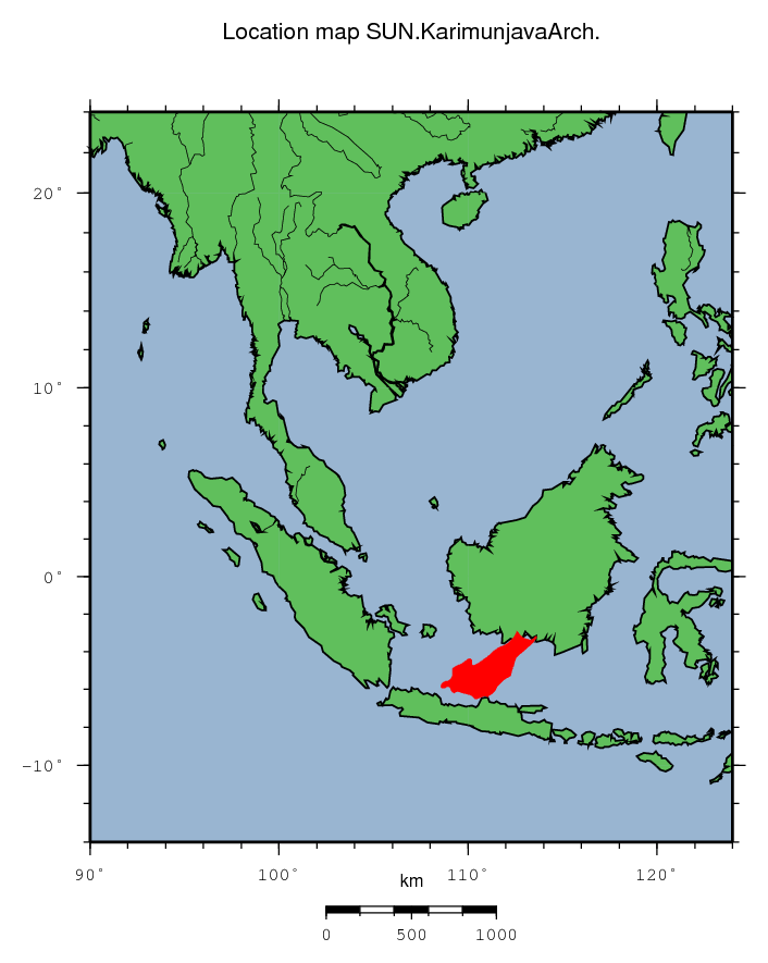 Karimunjava Arch location map