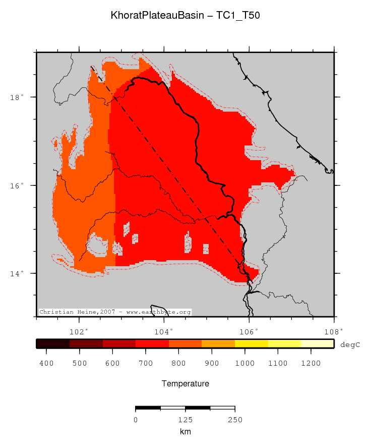 Khorat Plateau Basin location map