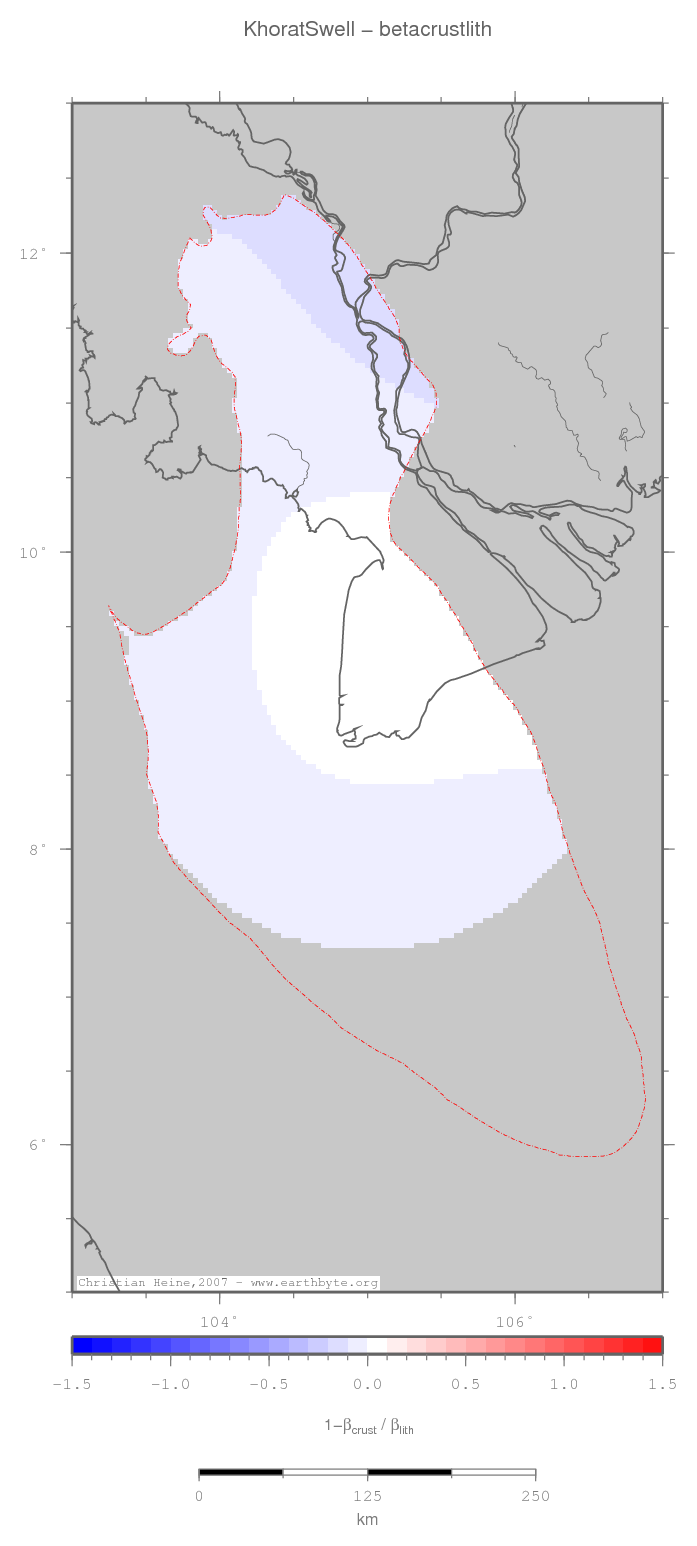 Khorat Swell location map