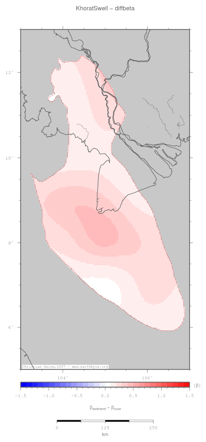 Khorat Swell location map