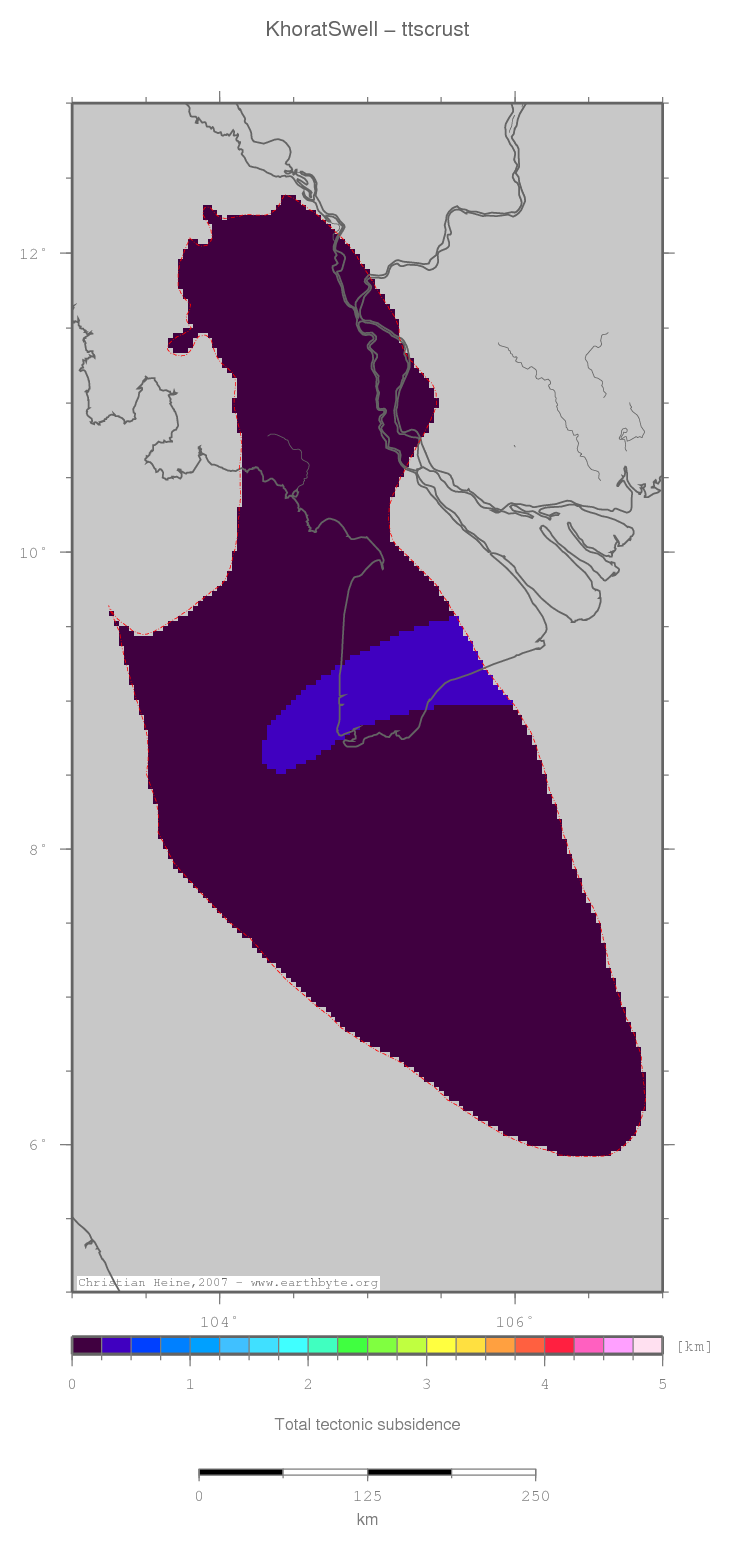 Khorat Swell location map