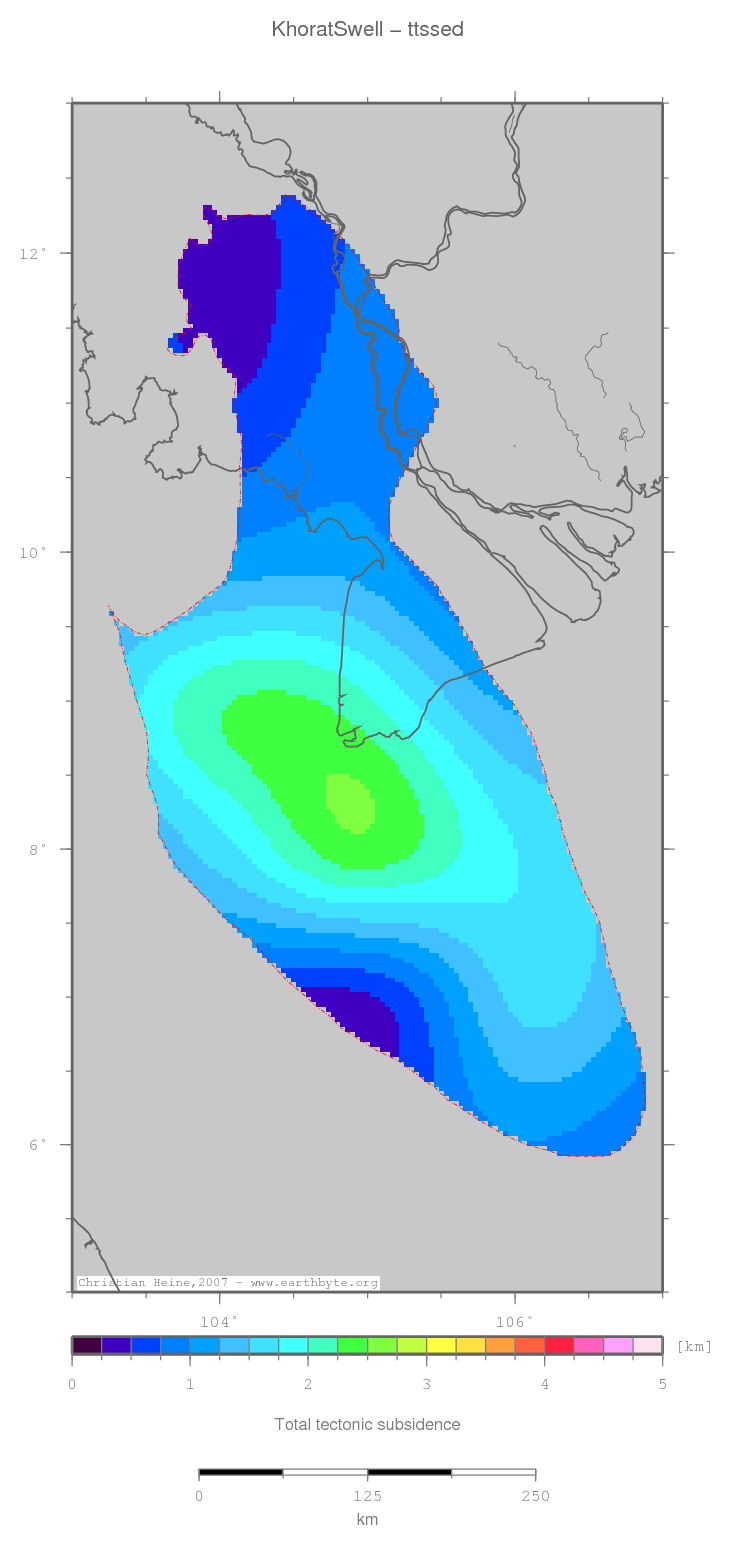 Khorat Swell location map