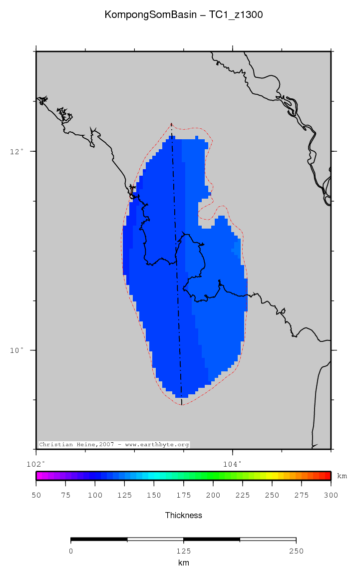 Kompong Som Basin location map