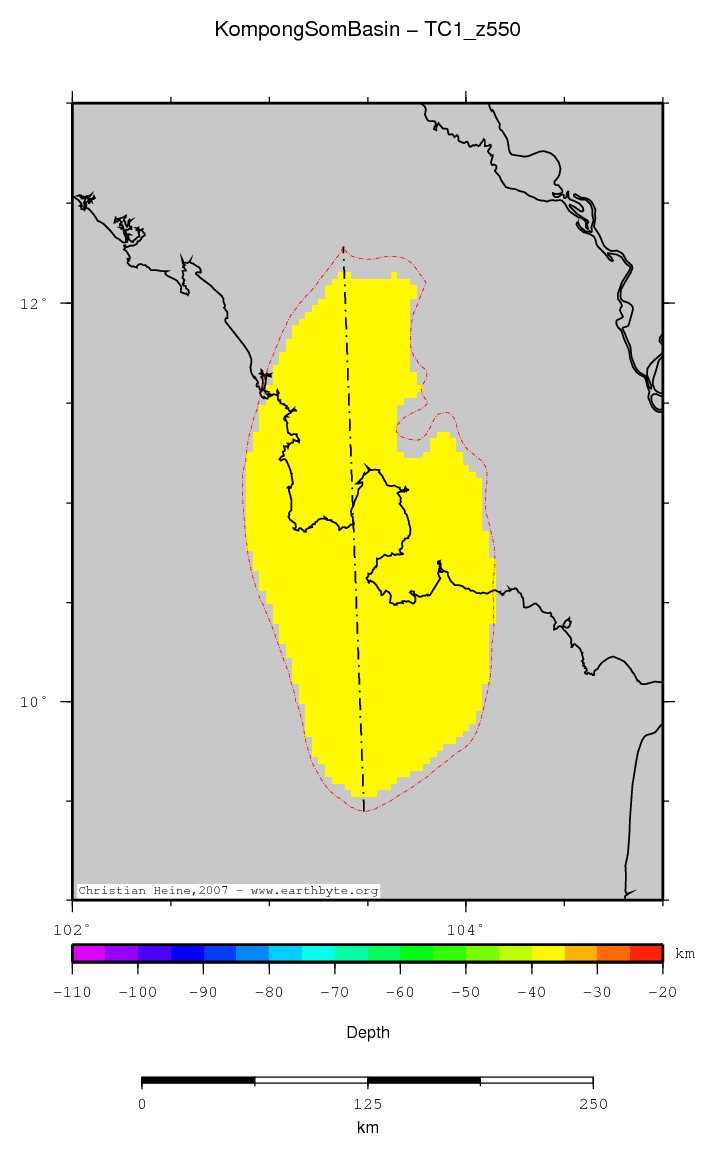 Kompong Som Basin location map