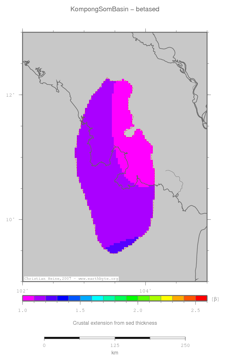 Kompong Som Basin location map