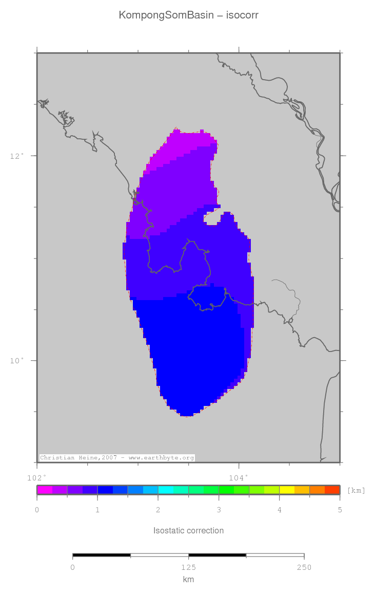 Kompong Som Basin location map