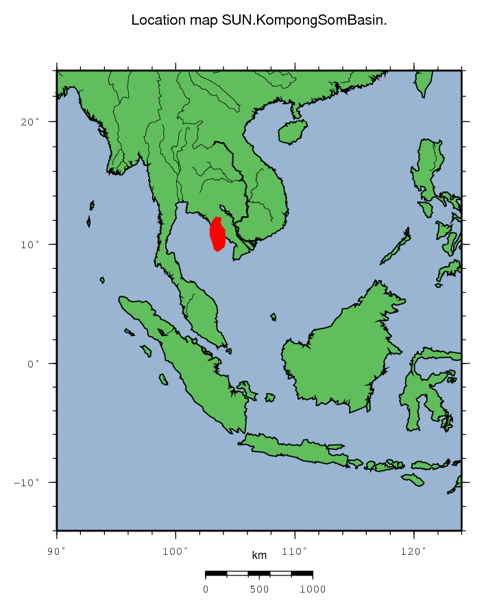 Kompong Som Basin location map