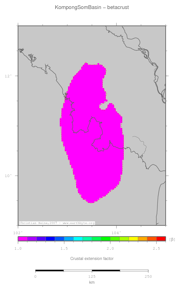 Kompong Som Basin location map