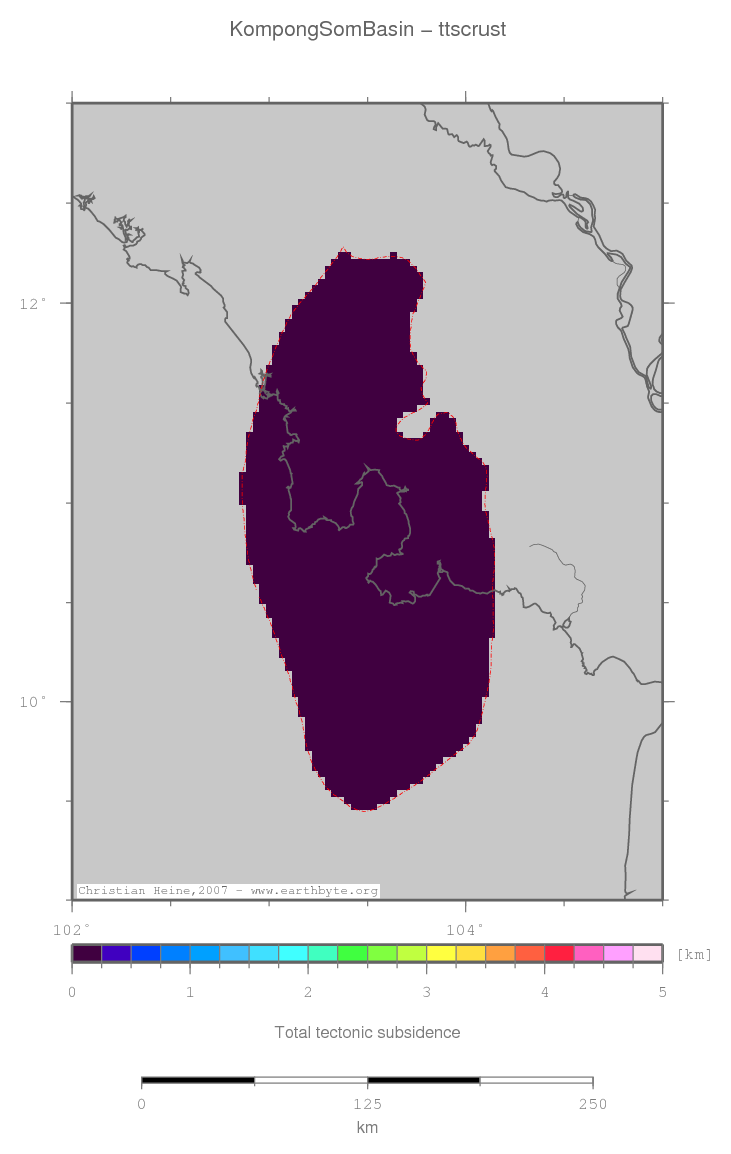 Kompong Som Basin location map