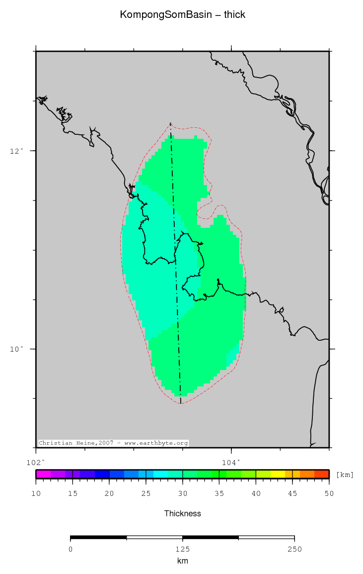 Kompong Som Basin location map