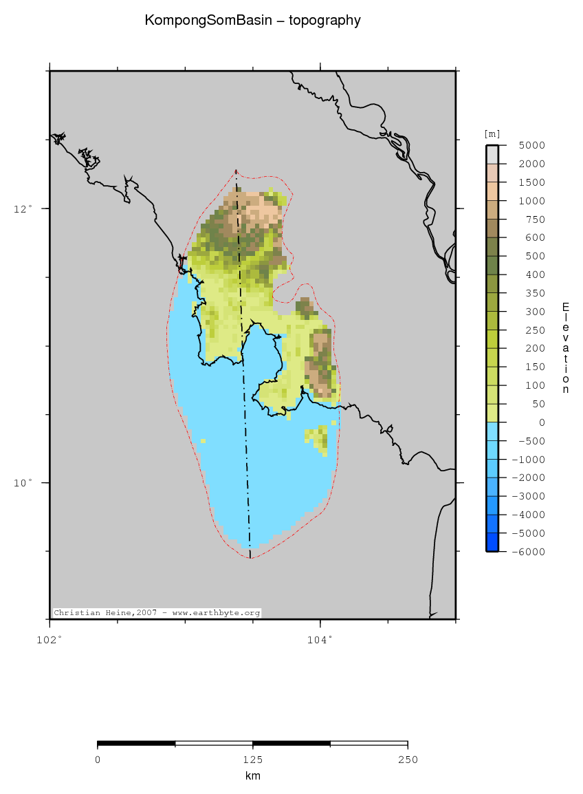 Kompong Som Basin location map