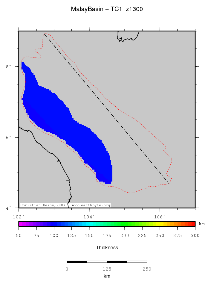 Malay Basin location map