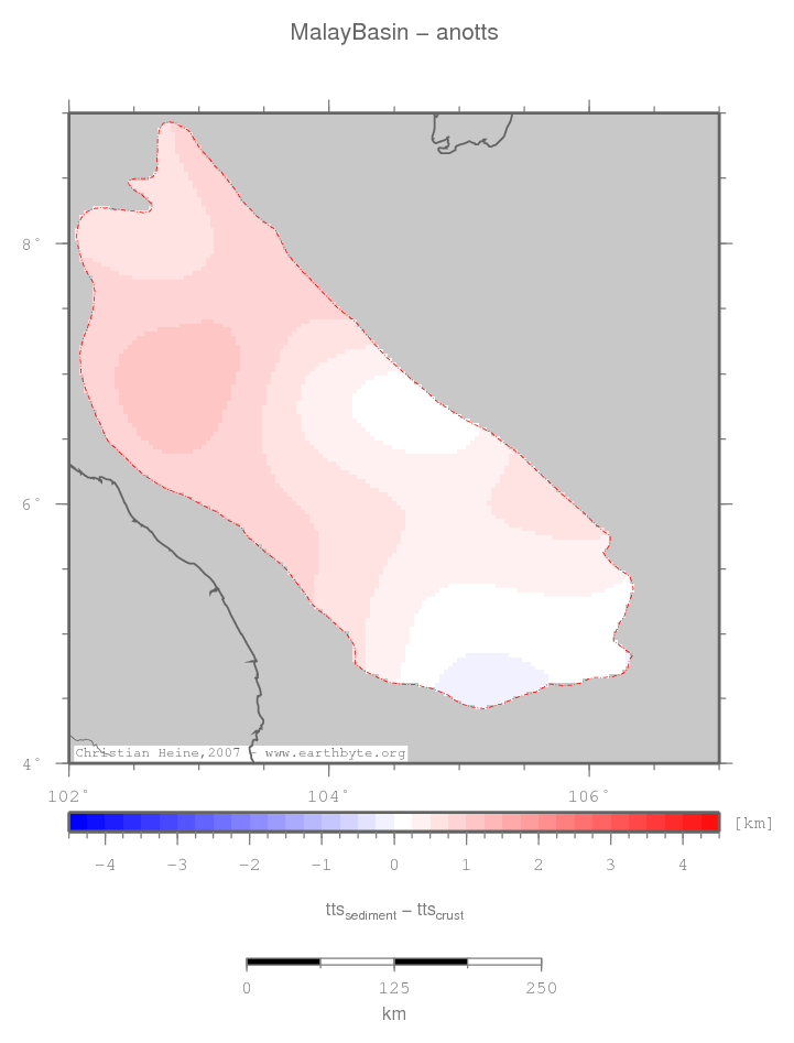 Malay Basin location map