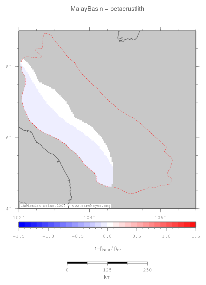 Malay Basin location map