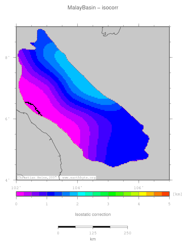 Malay Basin location map