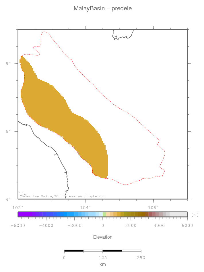 Malay Basin location map