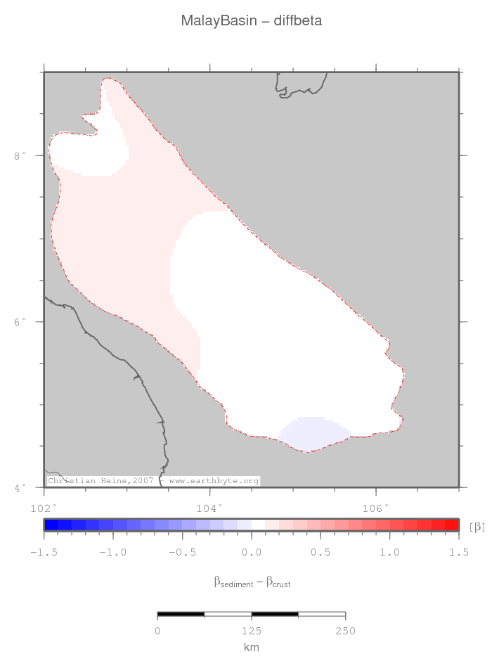 Malay Basin location map