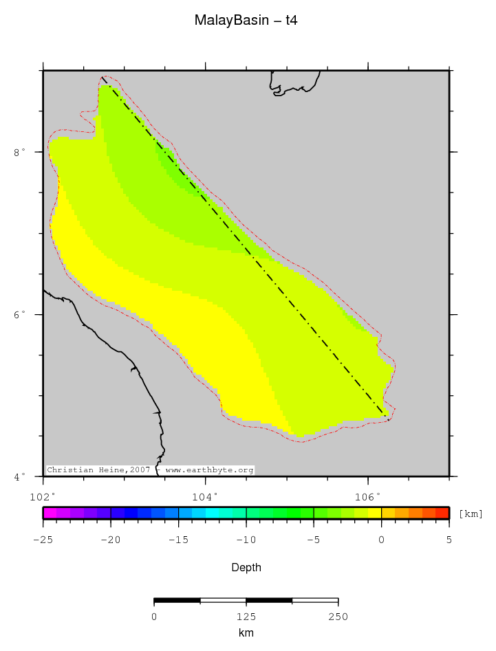 Malay Basin location map