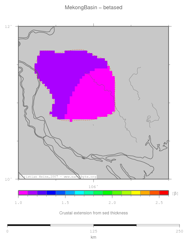 Mekong Basin location map