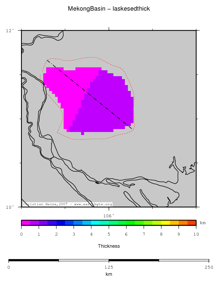 Mekong Basin location map