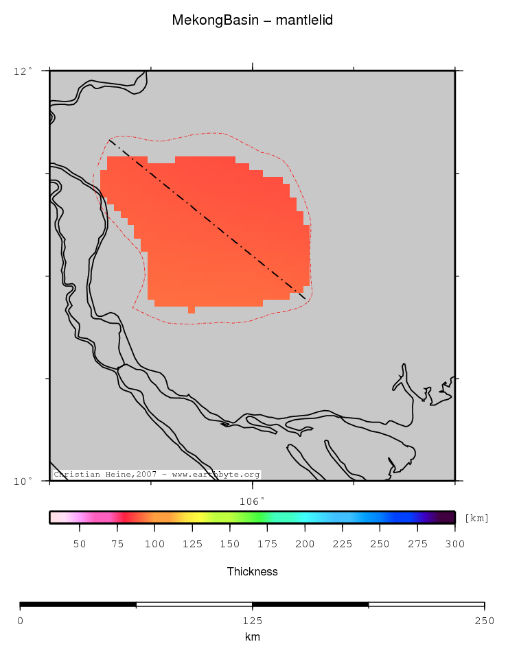 Mekong Basin location map