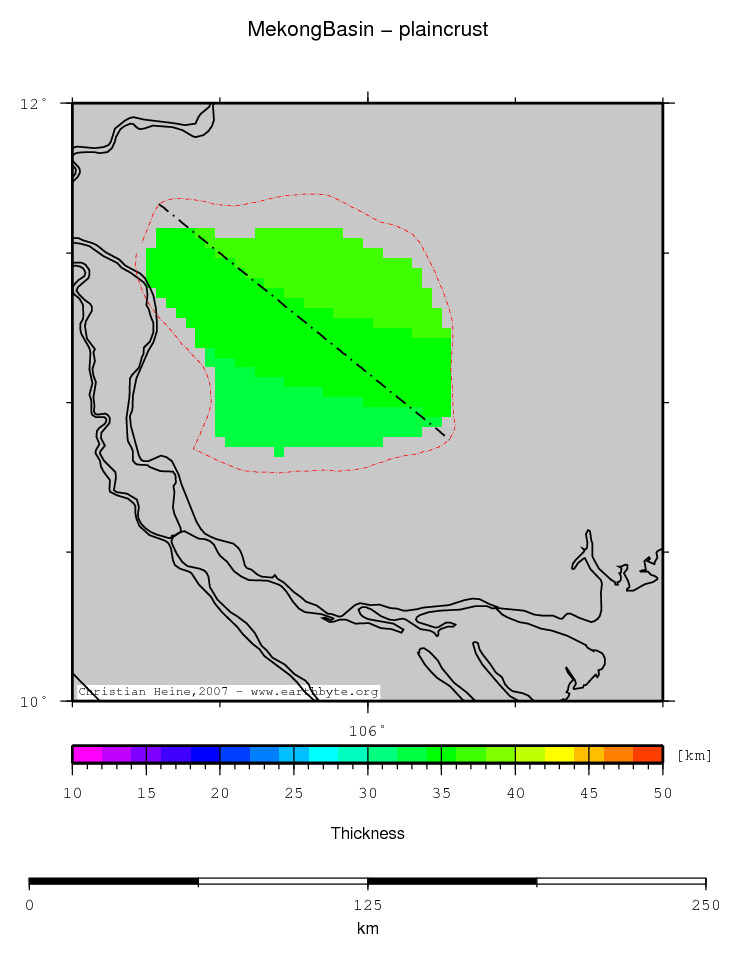 Mekong Basin location map