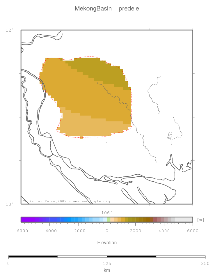 Mekong Basin location map