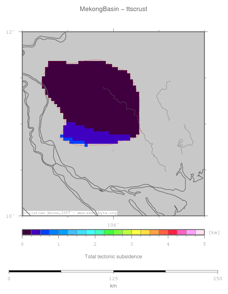 Mekong Basin location map