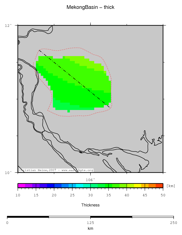 Mekong Basin location map