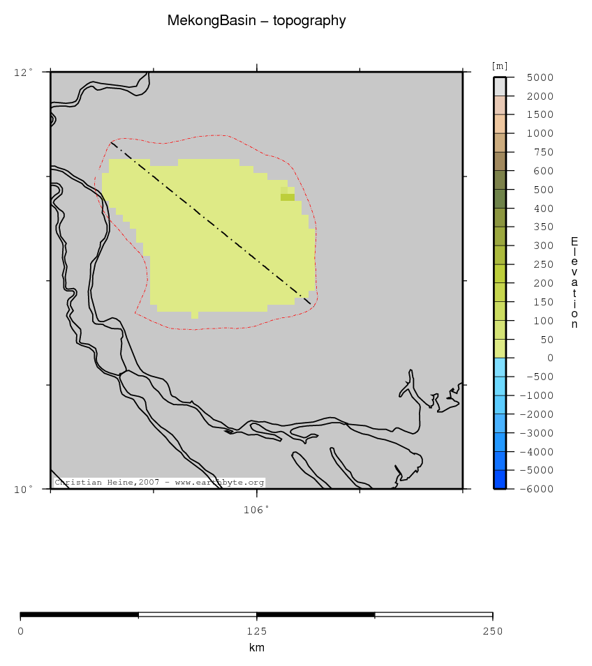 Mekong Basin location map