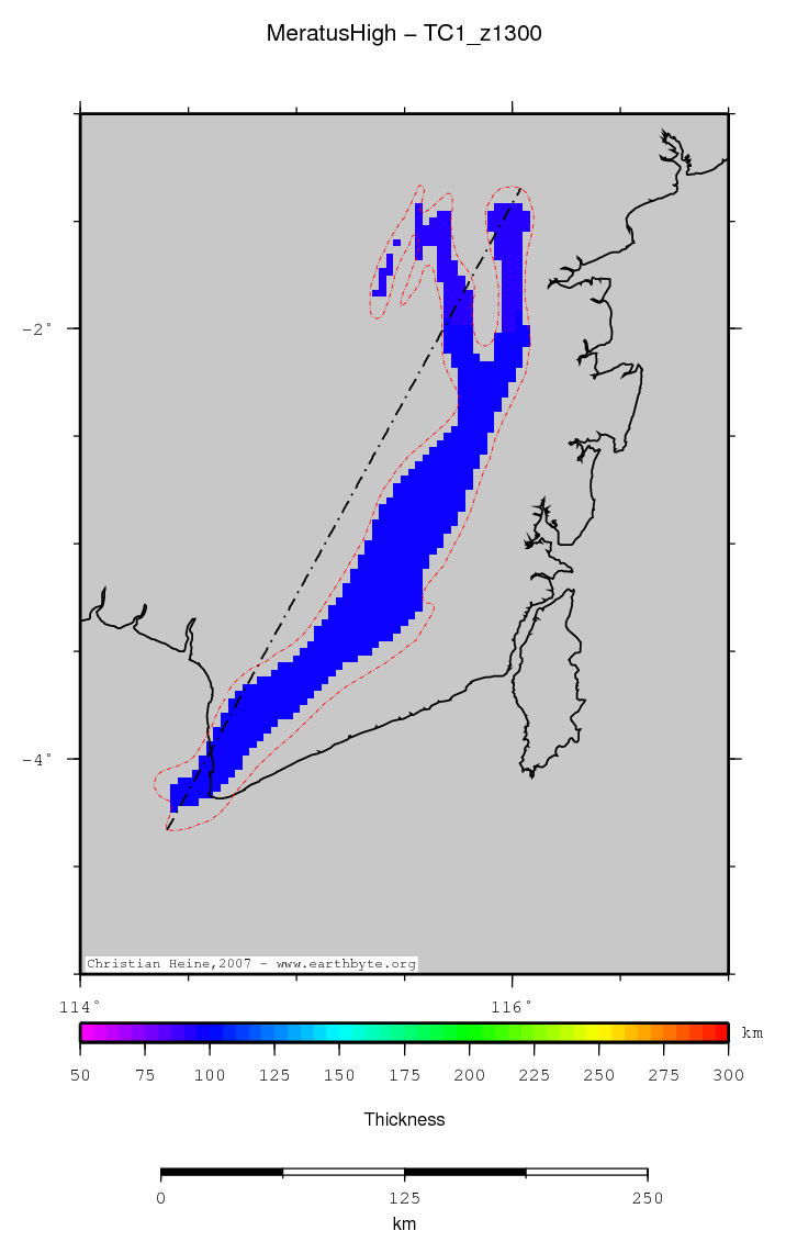 Meratus High location map