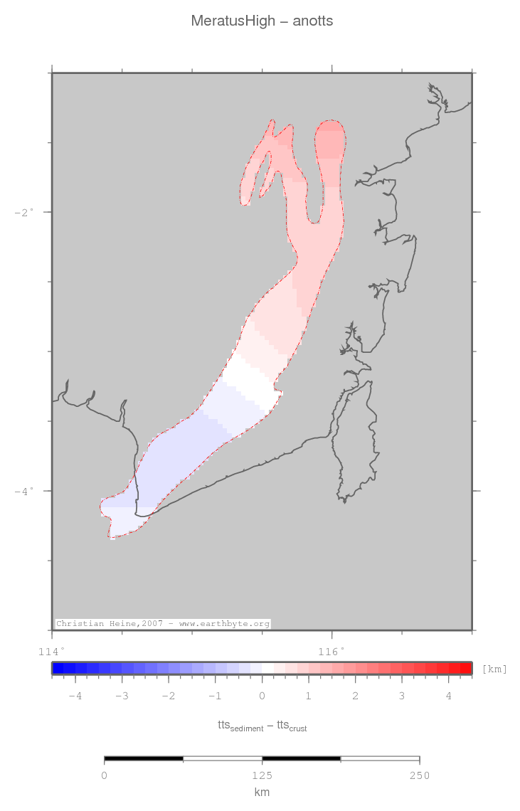 Meratus High location map