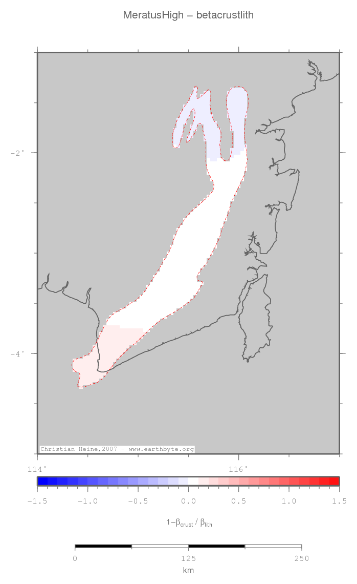 Meratus High location map