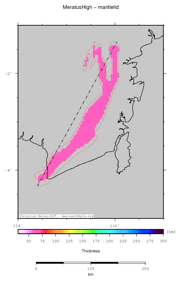 Meratus High location map