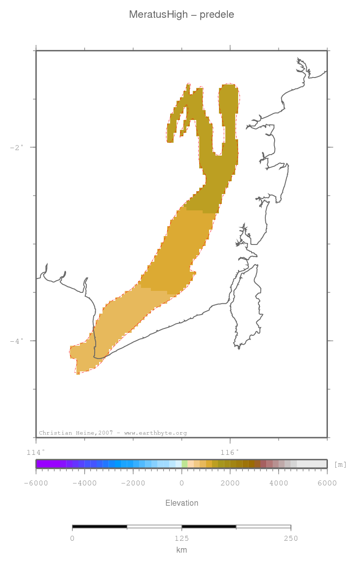 Meratus High location map