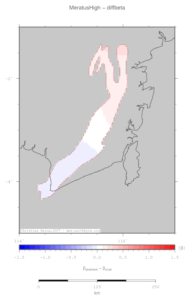 Meratus High location map