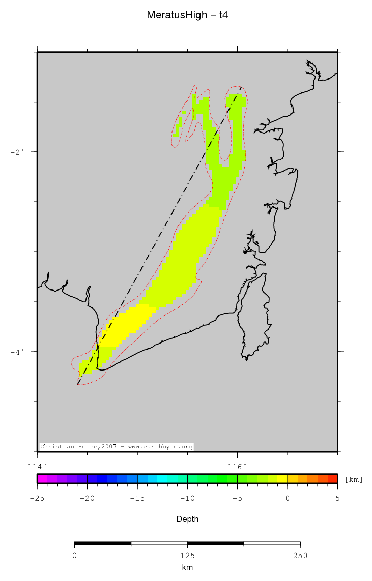 Meratus High location map